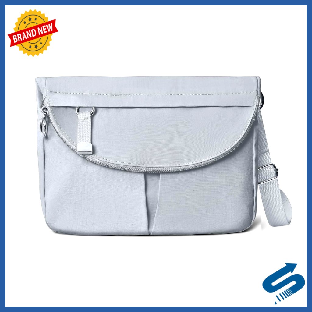 Large Capacity Nylon Crossbody Bag Adjustable Strap Travel Work Casual